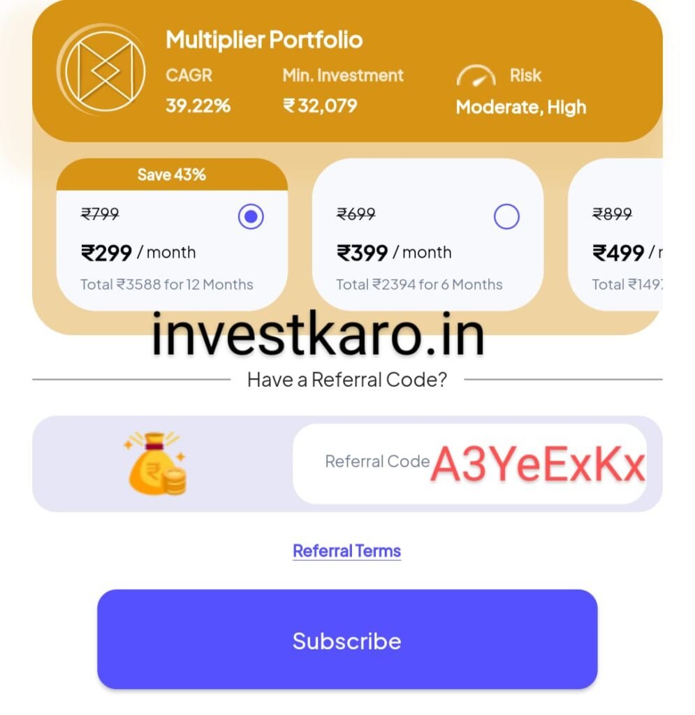 Code Mandi Teji Mandi Referral Code : Invest in a Ready-Made Portfolio