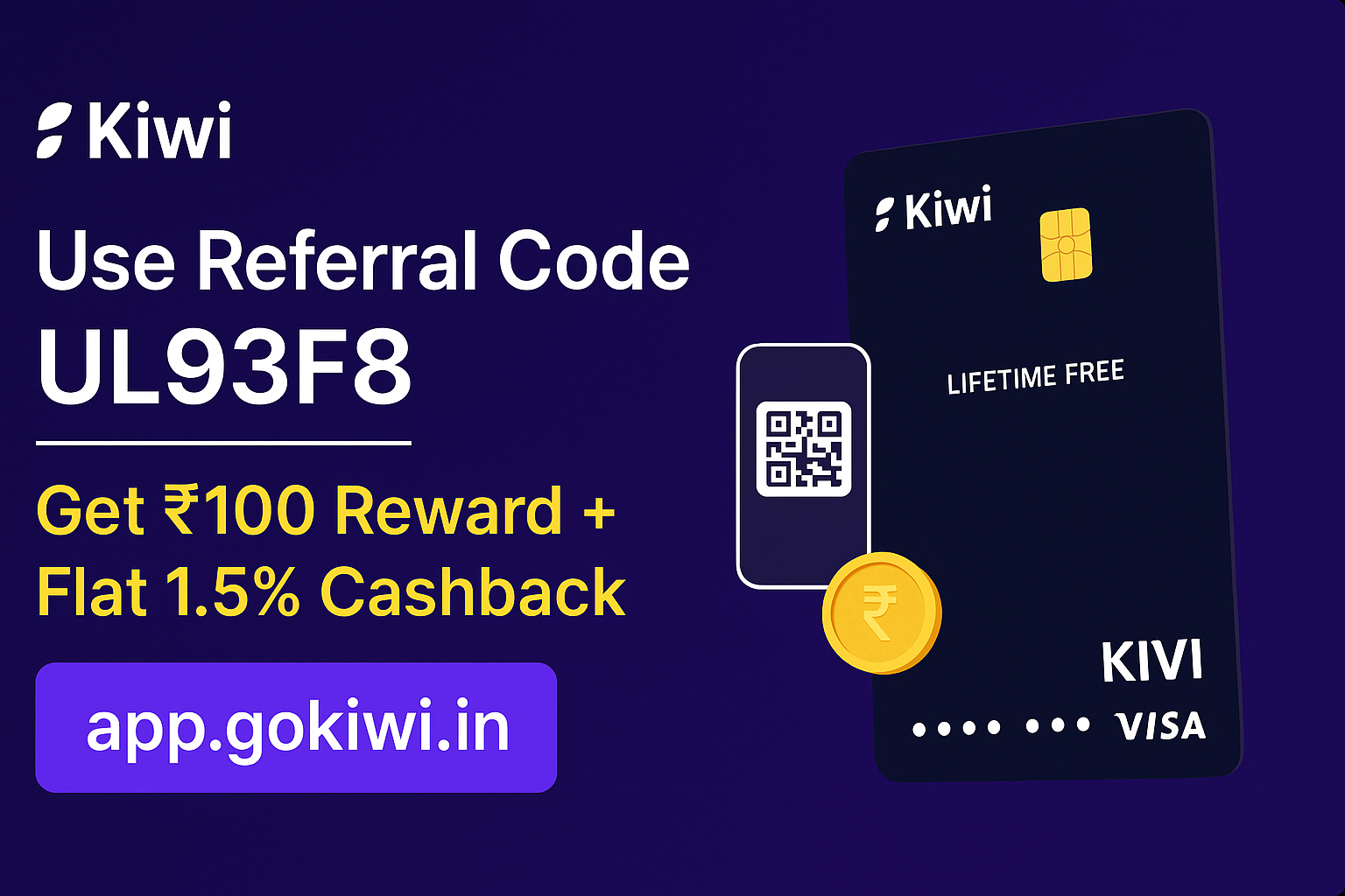 Kiwi Axis Credit Card App Referral Code