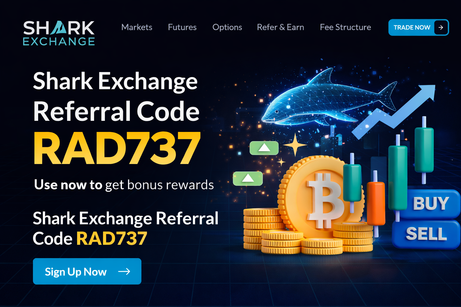 Shark Exchange Referral Code: RAD737 (2026): Review & Complete Signup Guide