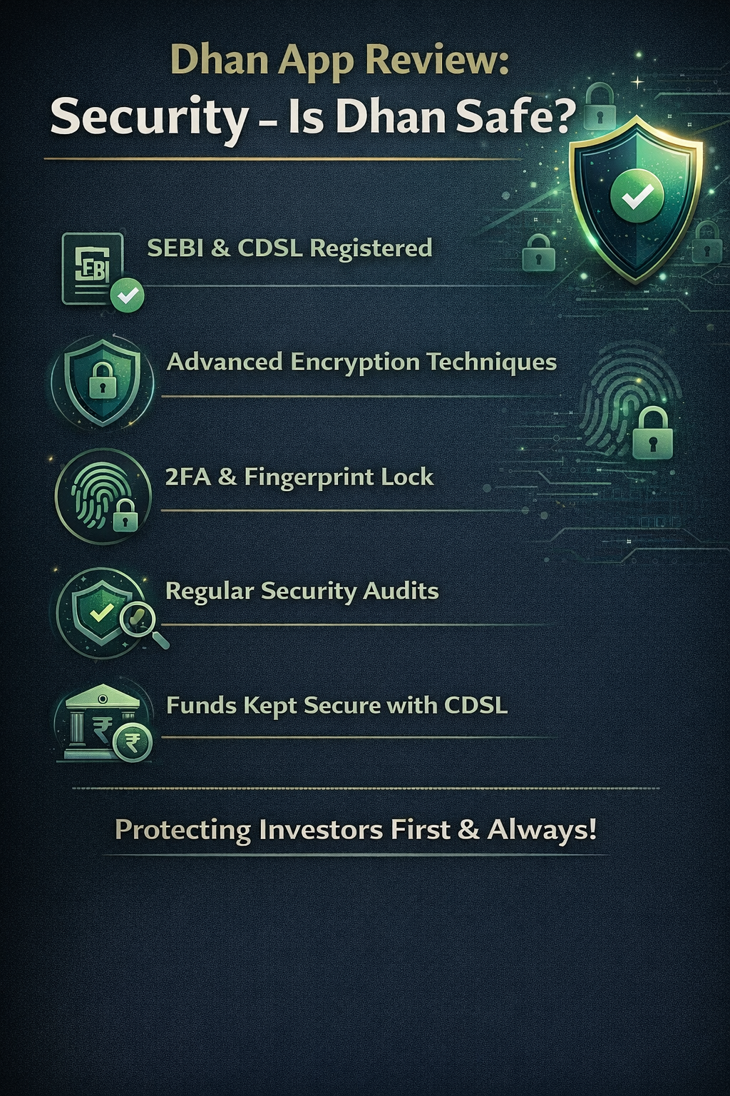 Dhan App Review: Security - Is Dhan Safe