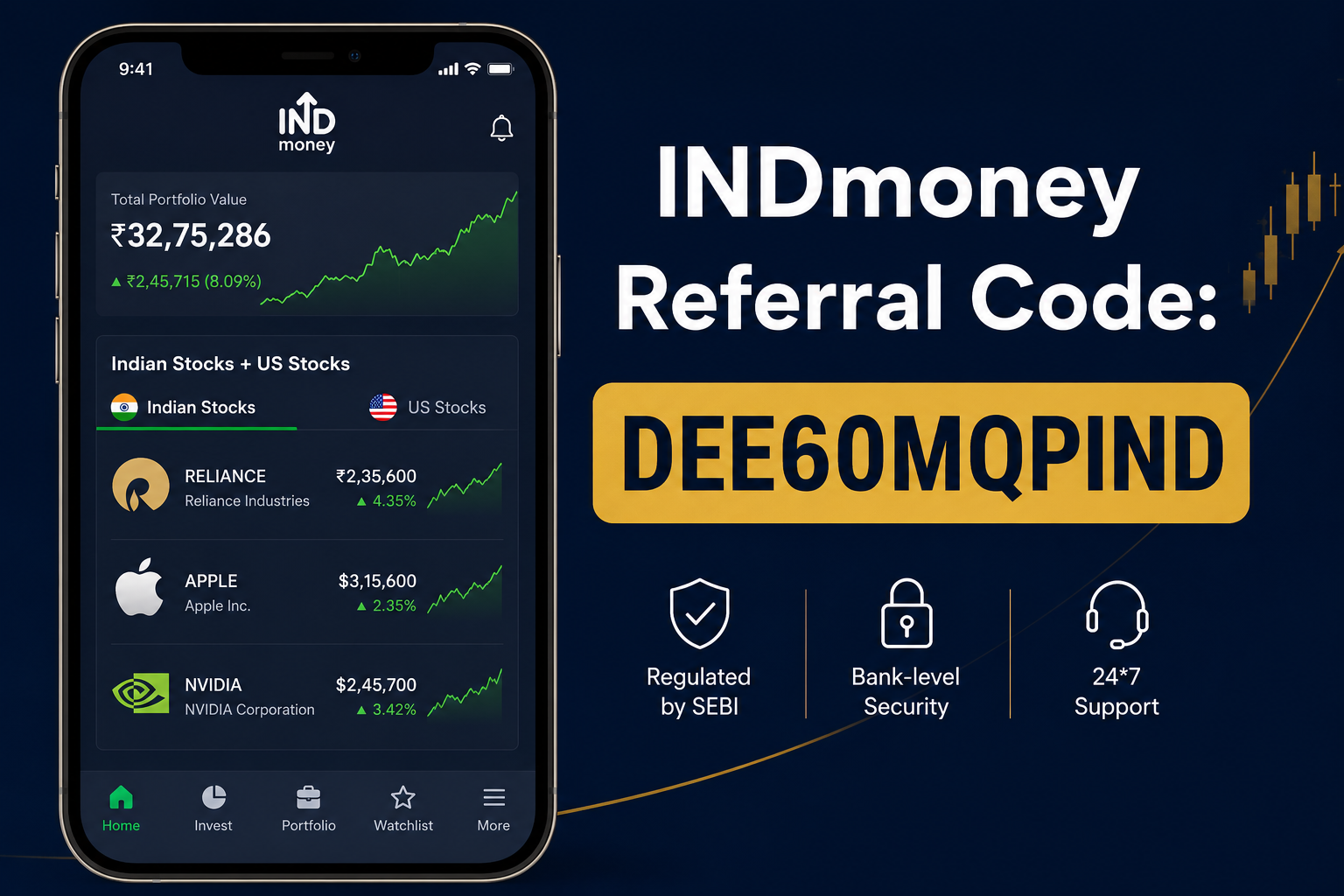 INDmoney Referral Code DEE60MQPIND
