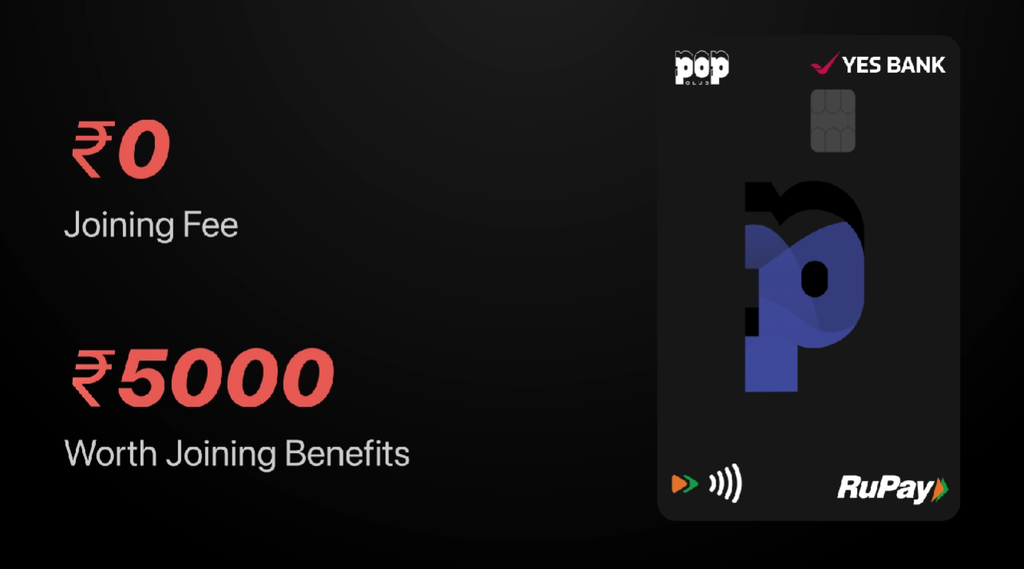 POP Card Referral Code CC8OETX243 - YES Bank POP Club RuPay Credit Card lifetime free UPI savings 2026