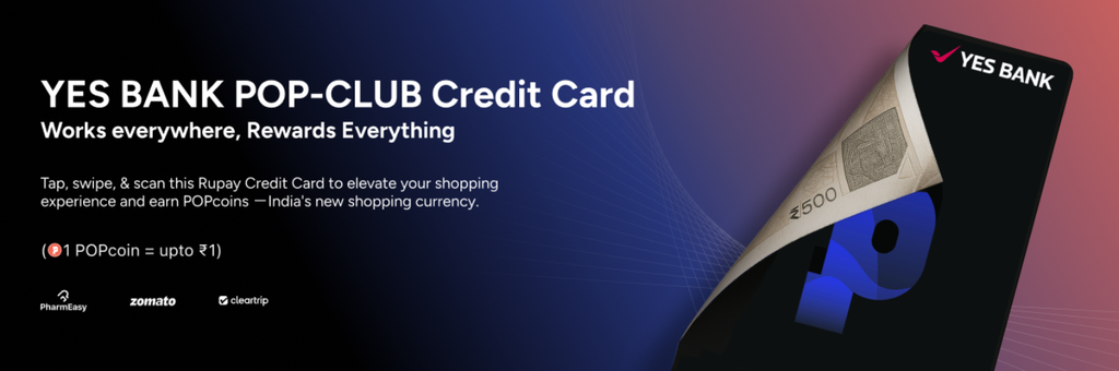 POP Card Referral Code CC8OETX243 - YES Bank POP Club RuPay Credit Card lifetime free UPI savings 2026