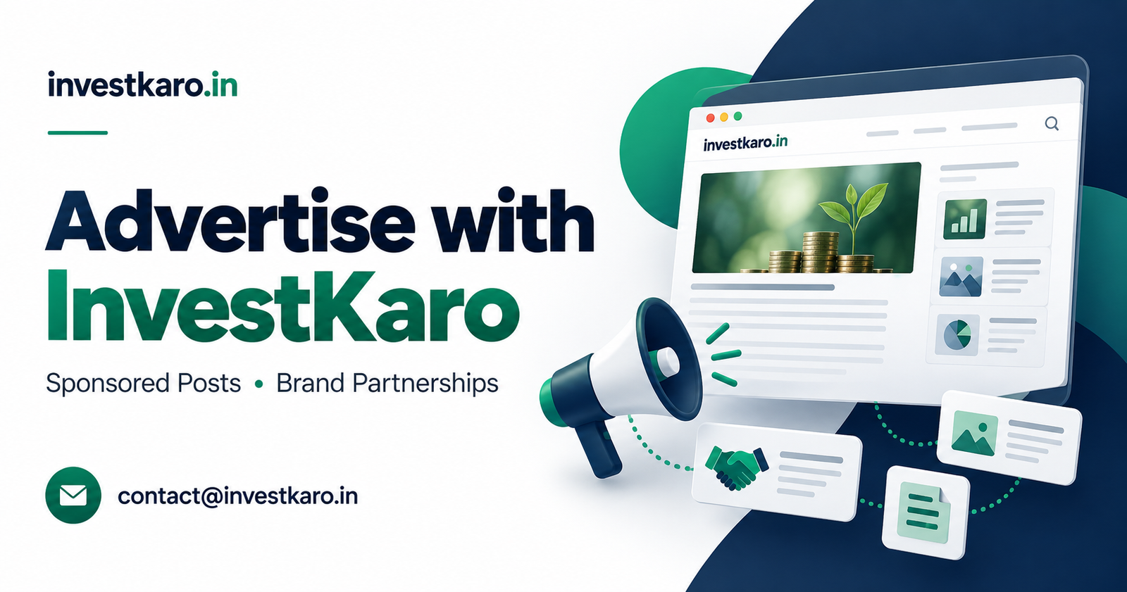 Advertise with InvestKaro – sponsored posts and brand partnerships
